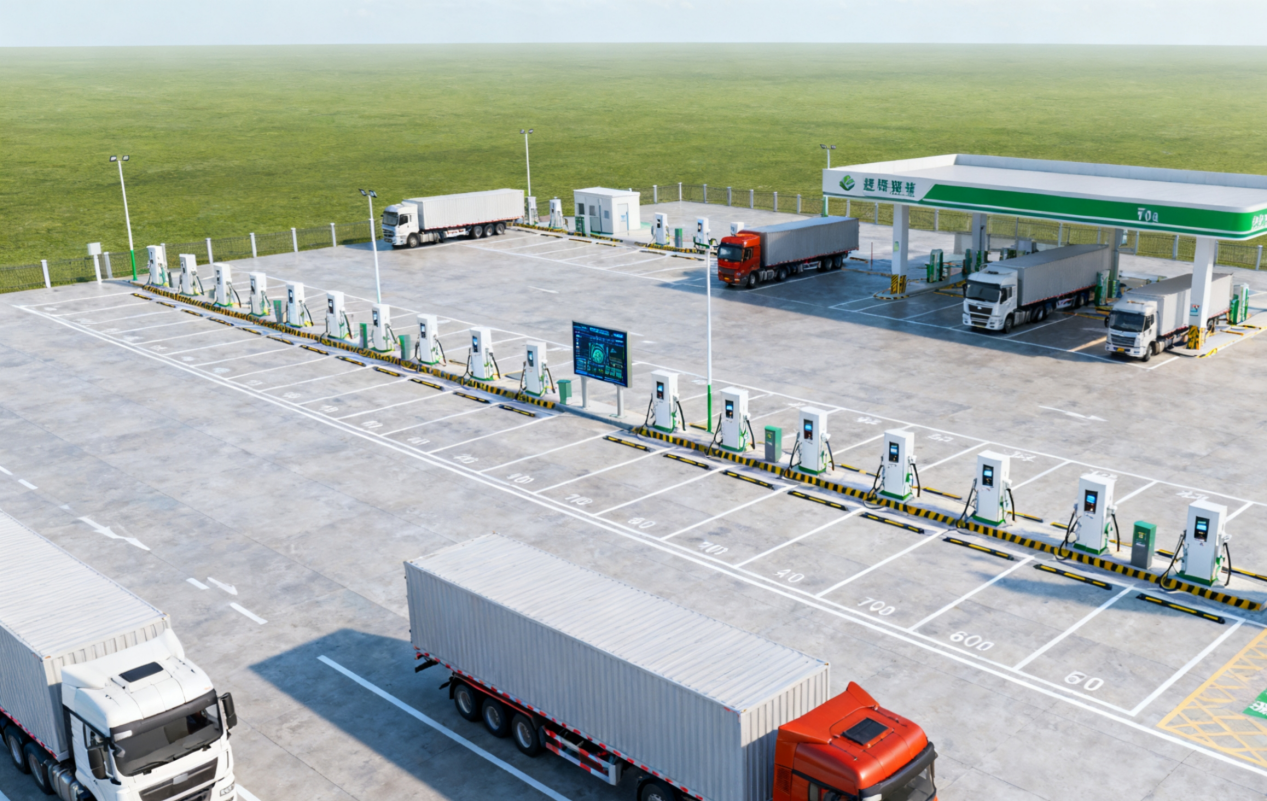 重型卡车充电站